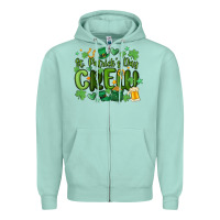 Seafoam st.patrick's day crew Zipper Hoodie - MaliasSmallBusiness