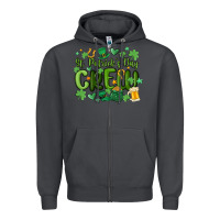 Smoke st.patrick's day crew Zipper Hoodie - MaliasSmallBusiness