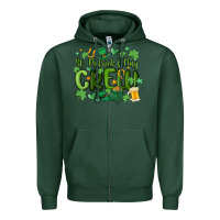 Sports Green st.patrick's day crew Zipper Hoodie - MaliasSmallBusiness
