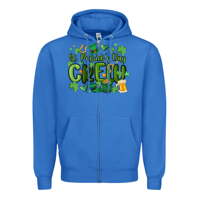 St.patrick's Day Crew Zipper Hoodie by MaliasSmallBusiness | Teevron