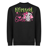 Black blessed with girls Heavyweight Sweatshirt - JahusDesignShop