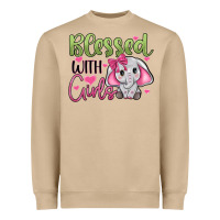 Blessed With Girls Heavyweight Sweatshirt | Teevron