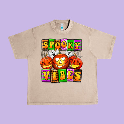 Spooky Vibes Urban Heavy Tee Designed By Adodesignshop