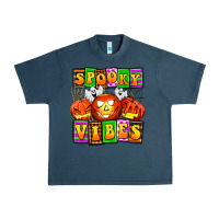 Midnight Navy spooky vibes Urban Heavy Tee - AdoDesignShop