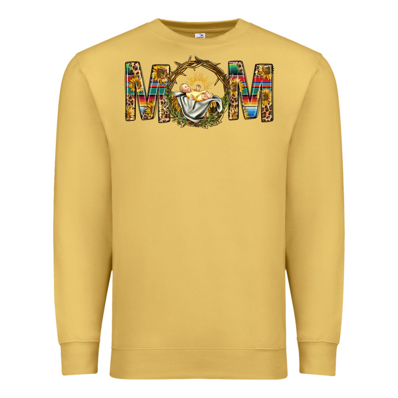 Western Mom With Baby Jesus Premium Sweatshirt by BundleAndBundleShop | Teevron