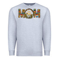 Heather Grey Western Mom With Baby Jesus Premium Sweatshirt - BundleAndBundleShop