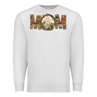 Oatmeal Heather Western Mom With Baby Jesus Premium Sweatshirt - BundleAndBundleShop