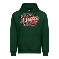 Forest Green Love America 4th of july Urban Hoodie - HowdyJamesFarm