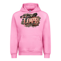 Fuchsia Pink Love America 4th of july Urban Hoodie - HowdyJamesFarm