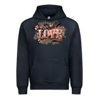Navy Love America 4th of july Urban Hoodie - HowdyJamesFarm