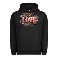 Pigment Black Love America 4th of july Urban Hoodie - HowdyJamesFarm