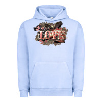 Pigment Grape Ice Love America 4th of july Urban Hoodie - HowdyJamesFarm