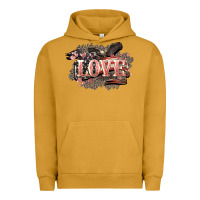 Pigment Peanut Butter Love America 4th of july Urban Hoodie - HowdyJamesFarm