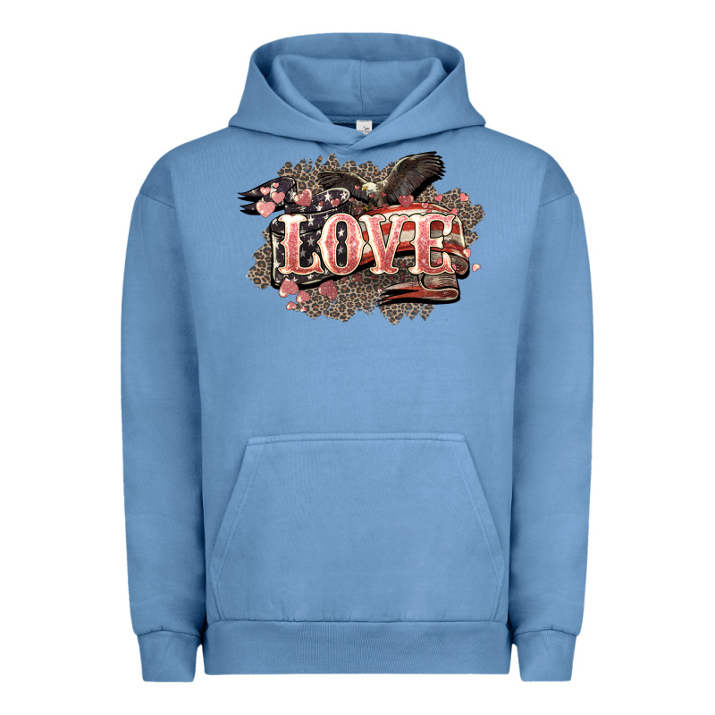 Love America 4th Of July Urban Hoodie by HowdyJamesFarm | Teevron