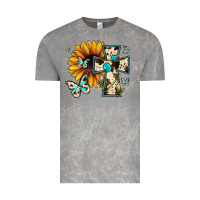 Cloud Rock cross with sunflower Vintage Tee - JahusDesignShop