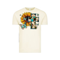 Vintage Arctic cross with sunflower Vintage Tee - JahusDesignShop