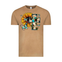 Vintage Camel cross with sunflower Vintage Tee - JahusDesignShop