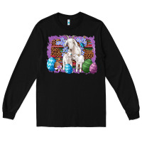 Black goat family eggs flowers leopard serape glitter Long Sleeve Tee - Artiststas