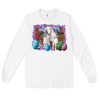 White goat family eggs flowers leopard serape glitter Long Sleeve Tee - Artiststas