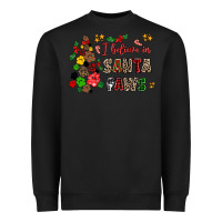 Black i believe in santa paws Heavyweight Sweatshirt - AdoDesignShop