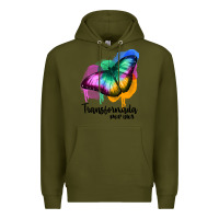 Army Green transformada por dios Premium Hoodie - JahusDesignShop