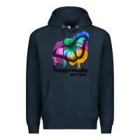 Navy transformada por dios Premium Hoodie - JahusDesignShop