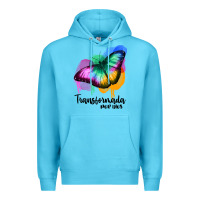 Ocean Blue transformada por dios Premium Hoodie - JahusDesignShop