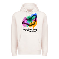 Pale Pink transformada por dios Premium Hoodie - JahusDesignShop