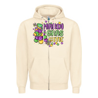 Sandshell mardi gras cutie Zipper Hoodie - MaliasSmallBusiness