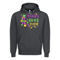 Smoke mardi gras cutie Zipper Hoodie - MaliasSmallBusiness