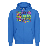 True Royal mardi gras cutie Zipper Hoodie - MaliasSmallBusiness