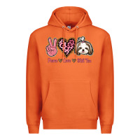 Carrot Peace Love Shih Tzu Premium Hoodie - Bettercallsaul