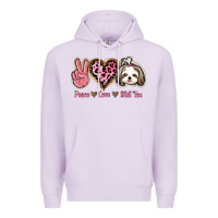 Lilac Peace Love Shih Tzu Premium Hoodie - Bettercallsaul