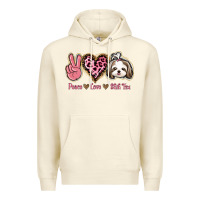 Sandshell Peace Love Shih Tzu Premium Hoodie - Bettercallsaul