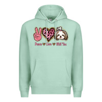 Seafoam Peace Love Shih Tzu Premium Hoodie - Bettercallsaul