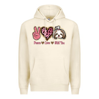 Tofu Peace Love Shih Tzu Premium Hoodie - Bettercallsaul
