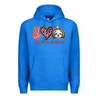True Royal Peace Love Shih Tzu Premium Hoodie - Bettercallsaul