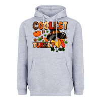 Heather Grey coolest turkey in town Heavyweight Hoodie - MaliasSmallBusiness