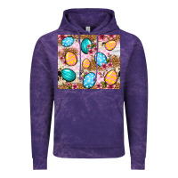 Cloud Purple Easter eggs cowhide leopard tumbler Easter Day Vintage Hoodie - Neo Western