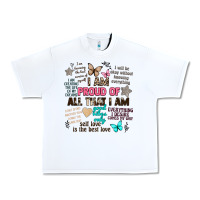 White i am proud of all that i am Urban Heavy Tee - Artiststas