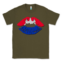 Army Green cambodian flag lips Classic Tee - AdoDesignShop