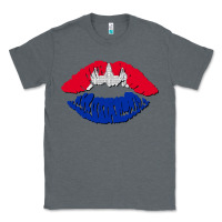 Charcoal Heather cambodian flag lips Classic Tee - AdoDesignShop