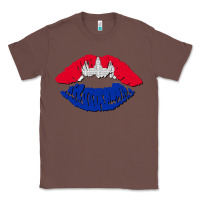 Chestnut cambodian flag lips Classic Tee - AdoDesignShop