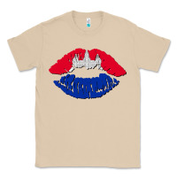 Mushroom cambodian flag lips Classic Tee - AdoDesignShop