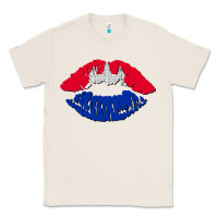 Natural cambodian flag lips Classic Tee - AdoDesignShop
