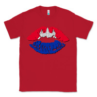 Red cambodian flag lips Classic Tee - AdoDesignShop