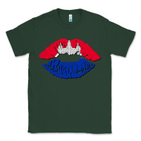 Sports Green cambodian flag lips Classic Tee - AdoDesignShop