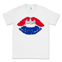 White cambodian flag lips Classic Tee - AdoDesignShop