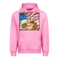 Fuchsia Pink god bless the usa Urban Hoodie - TumblerDesignByShophia