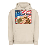 Pigment French Oak god bless the usa Urban Hoodie - TumblerDesignByShophia
